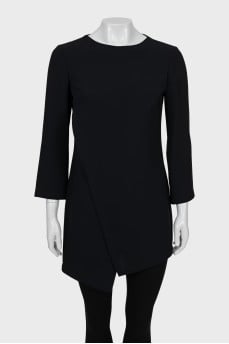 Long asymmetrical blouse
