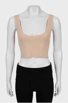 Ribbed knit top