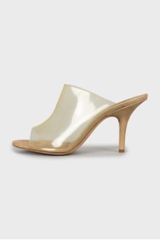 Clear open toe sandals
