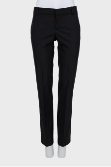Tapered wool trousers