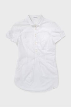 White blouse with short sleeves