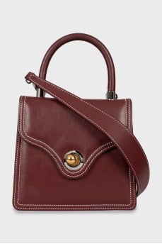 Mini bag with contrast stitching
