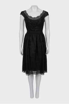 Patterned short sleeve dress