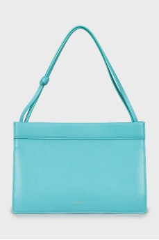 Rectangular leather shoulder bag