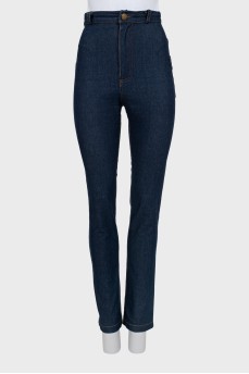 Dark Blue High Waist Jeans
