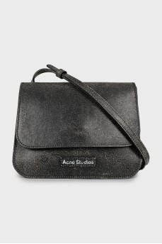 Cracked effect crossbody bag
