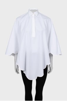White cape shirt