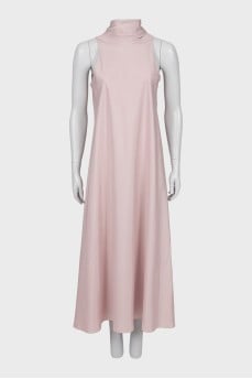 Silk A-line maxi dress