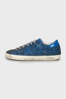 Sneakers with embossed pattern