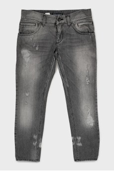 Men's distressed jeans