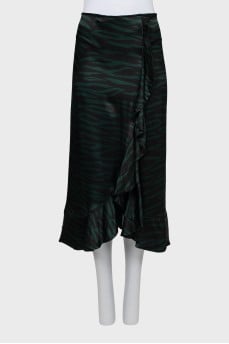 Animal print skirt with tag