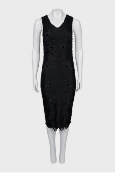 Embellished fitted dress