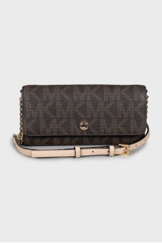 Bag-purse in branded print
