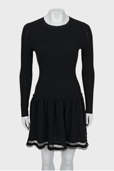 Long sleeve wool dress