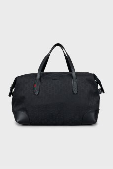 Travel bag in branded print