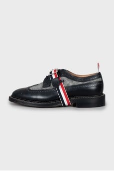 Men's checkered brogues