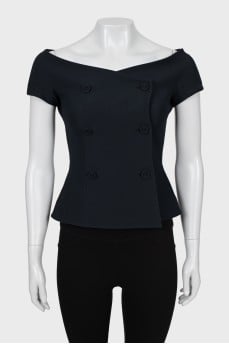 Double-breasted fitted vest