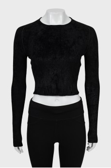 Short long sleeve with raised seams