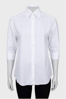 Fitted shirt with 3/4 sleeves