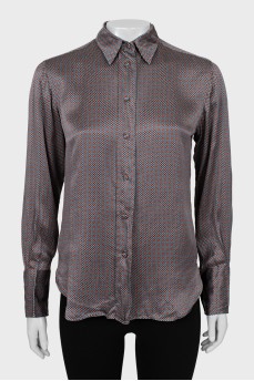 Printed silk shirt