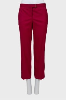 Straight-leg cropped trousers