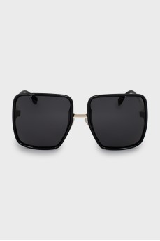 Rectangular sunglasses in black