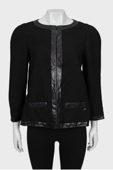 Vintage cardigan with side slits
