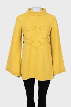 Knitted A-line tunic