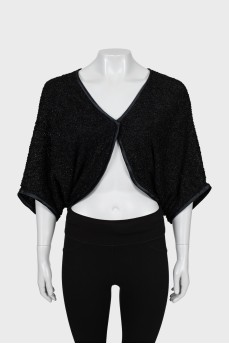 Cardigan with snap button loose fit