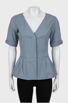 Short sleeve fitted jacket