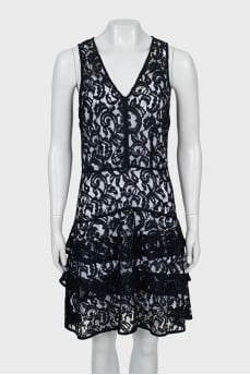 A-line lace dress with tag