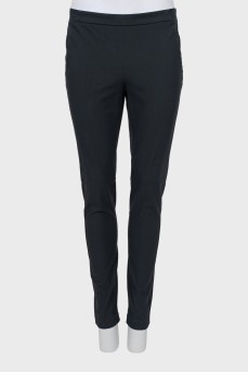 Gray slim fit trousers
