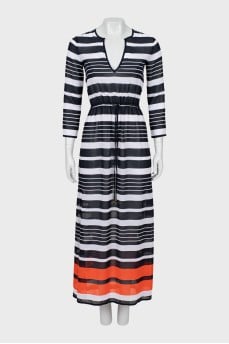 Sheer dress with slits on the sides