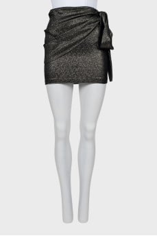 Mini skirt with tie