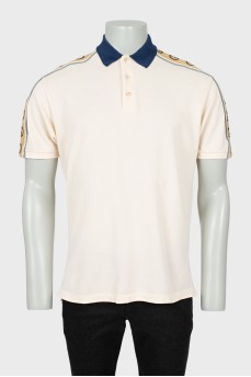 Men's polo shirt with signature print