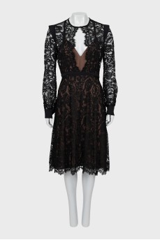 Long sleeve lace dress