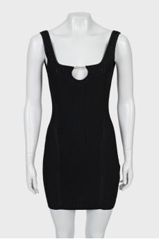 Ribbed bodycon mini dress