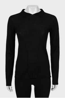 Black slim fit jumper