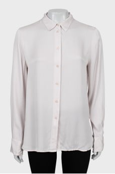 Straight-fit silk shirt