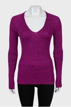 Knitted silk jumper