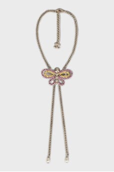 Butterfly pendant with chains