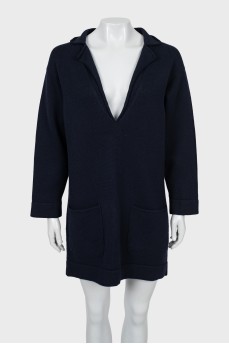Knitted cashmere tunic
