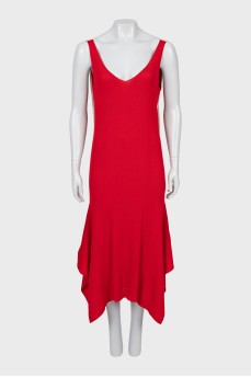 Ribbed wool dress with tag