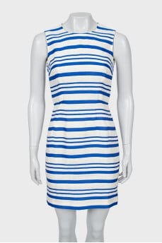 Slim fit striped dress