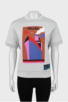 Oversized printed T-shirt