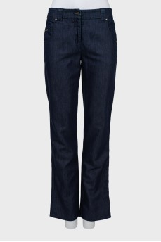 Джинси straight fit синього кольору
