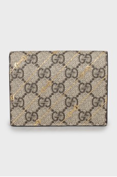 Canvas wallet in signature print