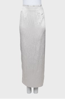 Maxi skirt with back slit
