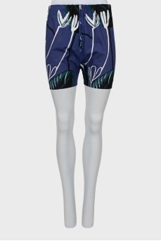 Straight zip shorts