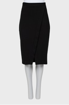Pencil skirt with front slit